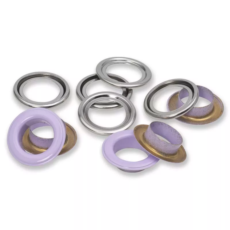 14.0 mm Prym Eyelets and washers Lilac 20 piece