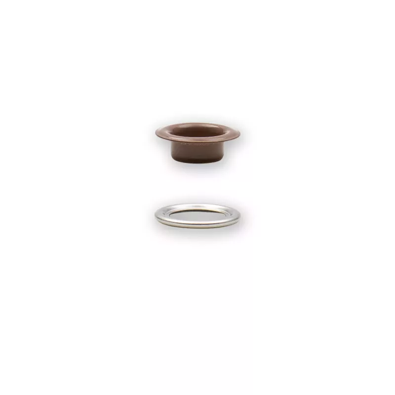 11 mm Prym Eyelets and washers Brown 20 piece