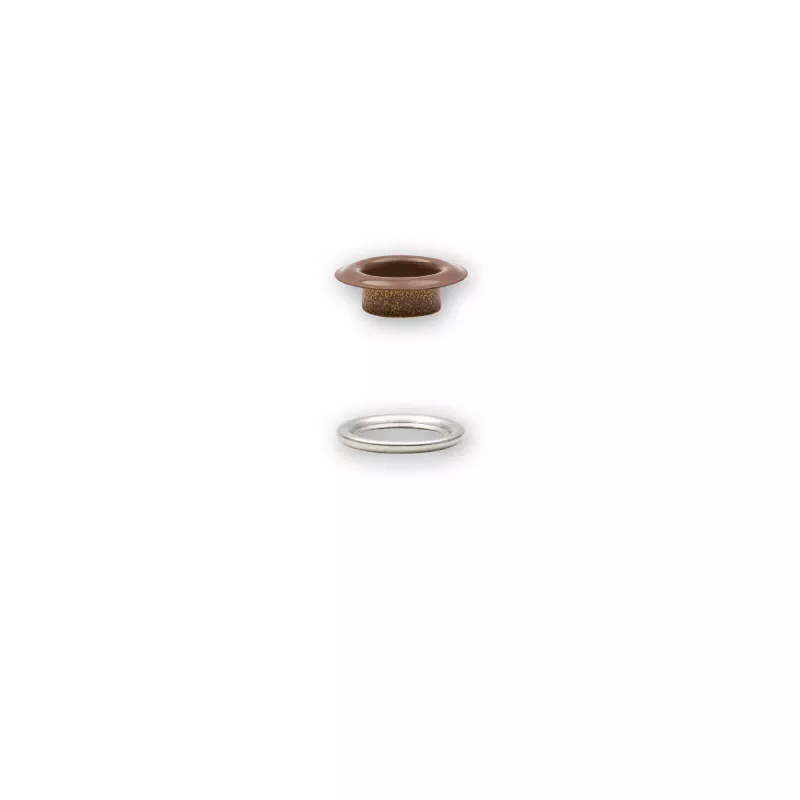 8 mm Prym Eyelets and washers Brown 20 piece