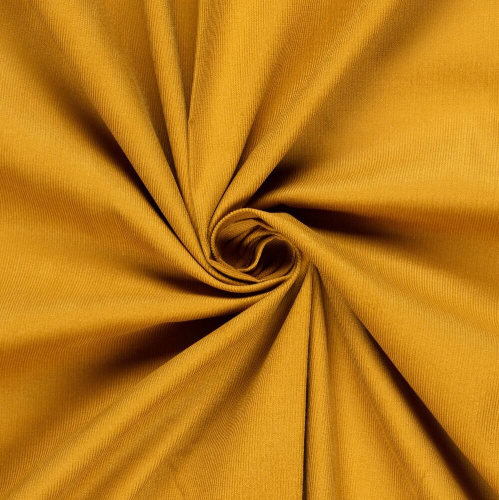 Needlecord Fabric Ochre 21 wale