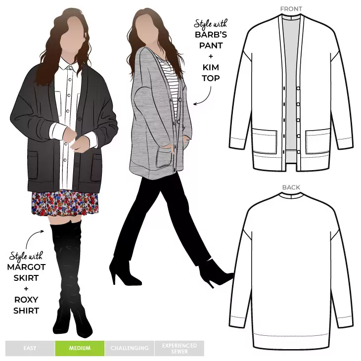 Sabel Boyfriend Knit Cardi Style Arc