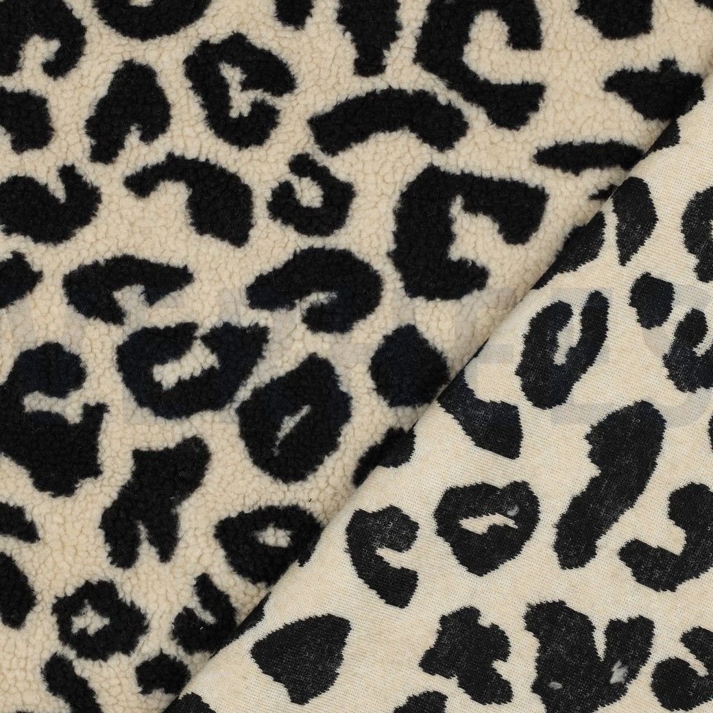 Teddy Jauquard Fabric Animal Print