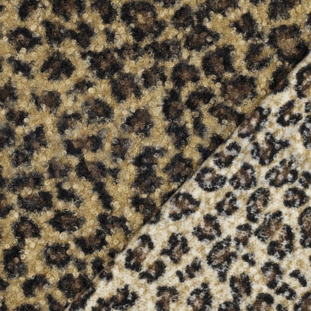 Boucle Fabric Animal Print