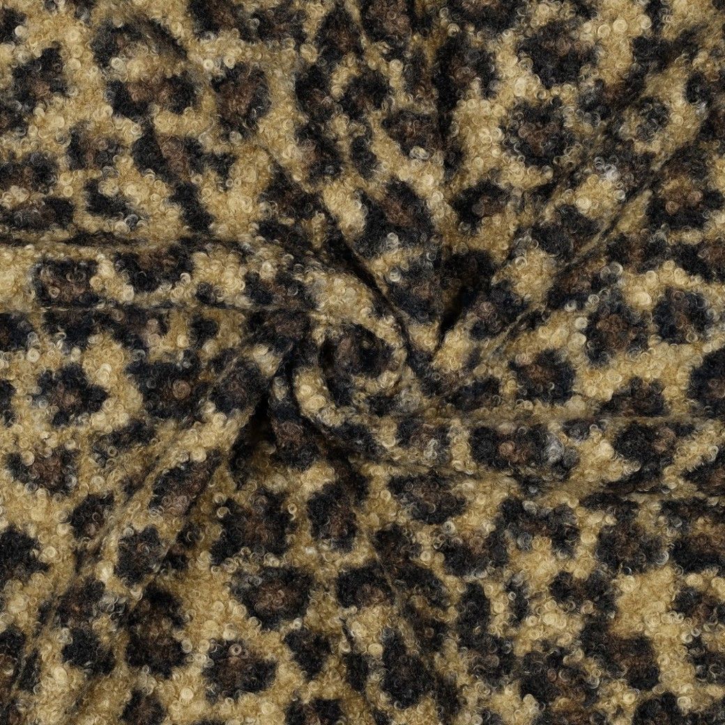 Boucle Fabric Animal Print