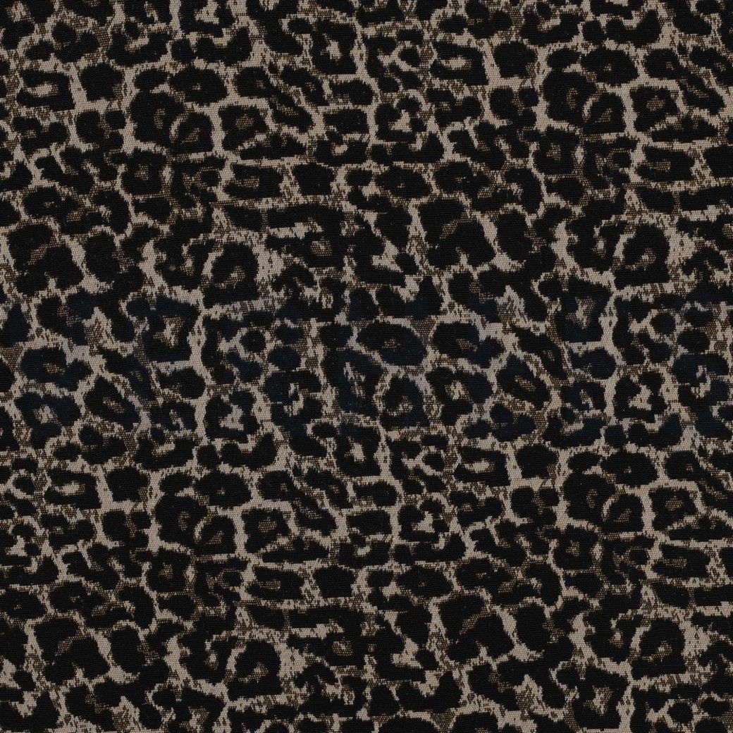 Jacquard Fabric Leopard Print Brown