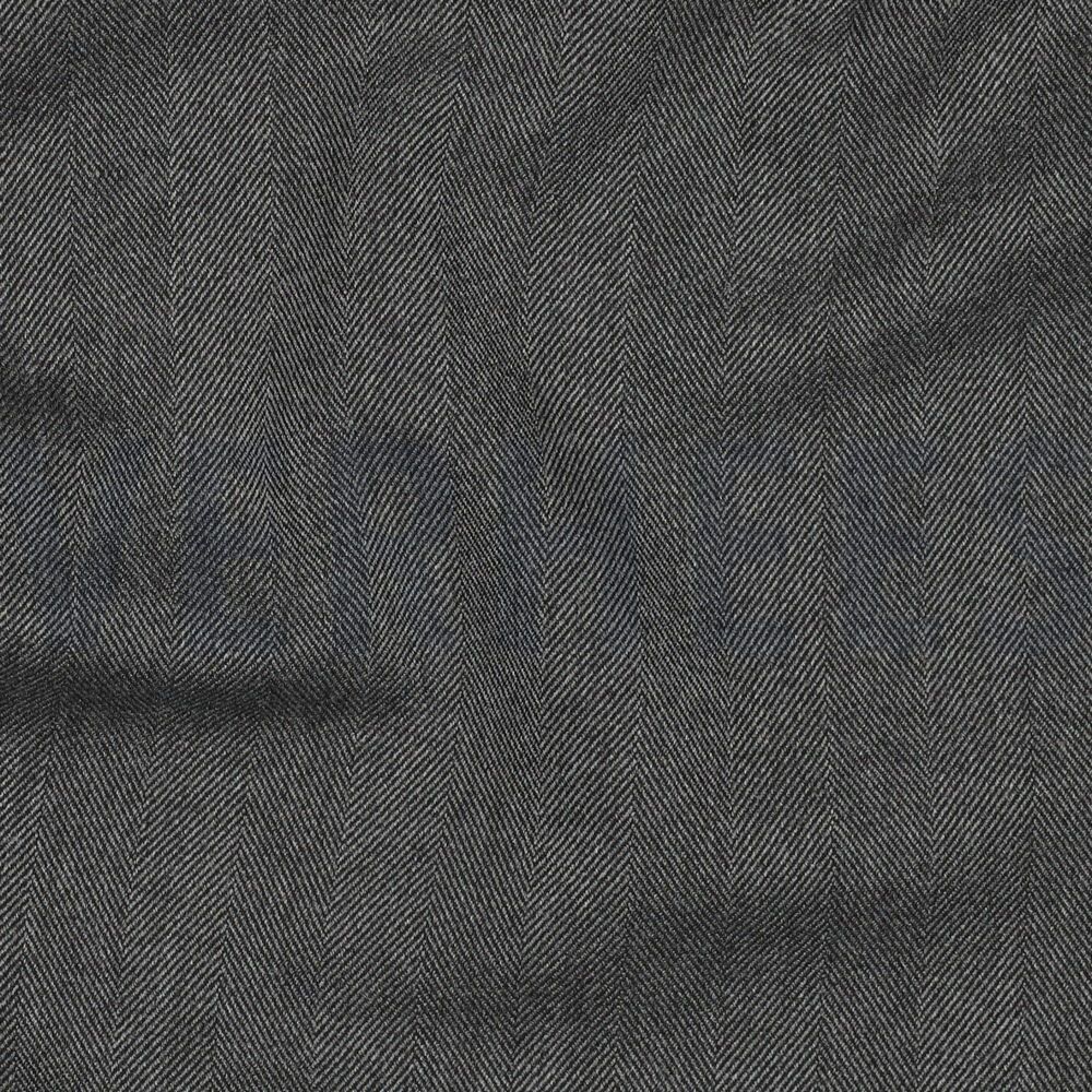 Herringbone Suiting Fabric Grey
