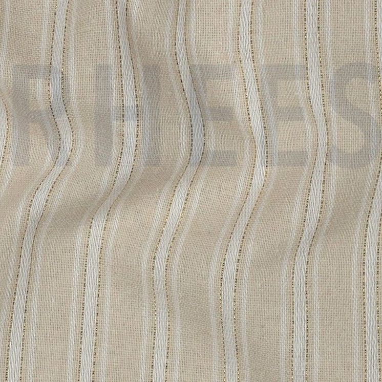 Viscose Linen Mix Lurex Stripes 03979