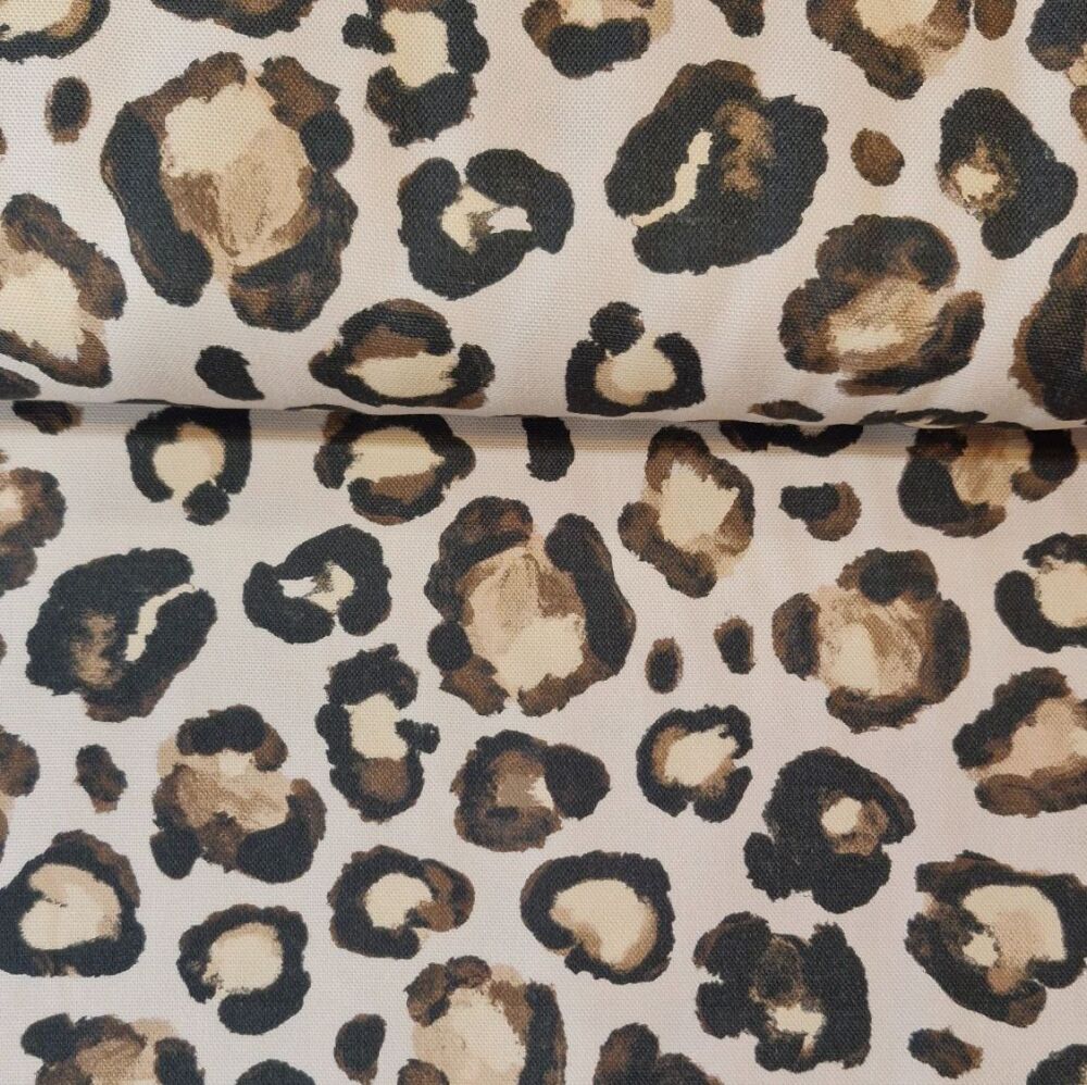 Cotton Canvas Fabric Leopard