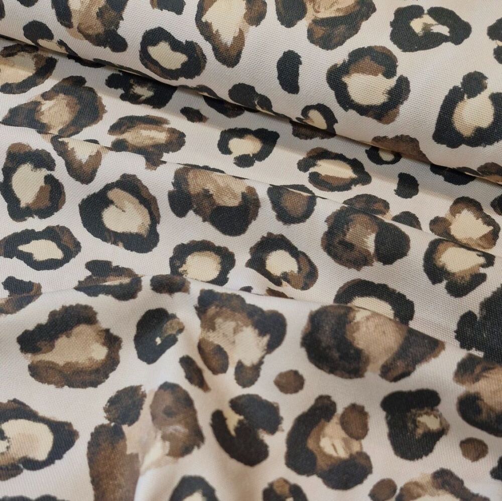 Cotton Canvas Fabric Leopard