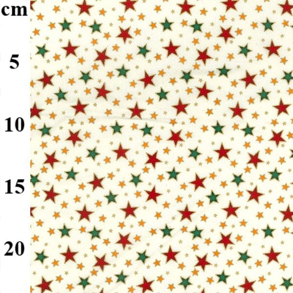 Christmas Cotton Christmas Stars Cream