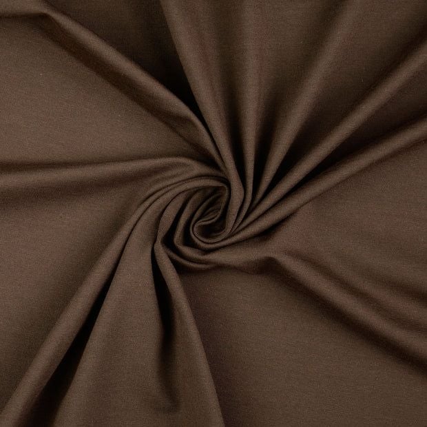 Cotton Jersey Fabric Chocolate 5007