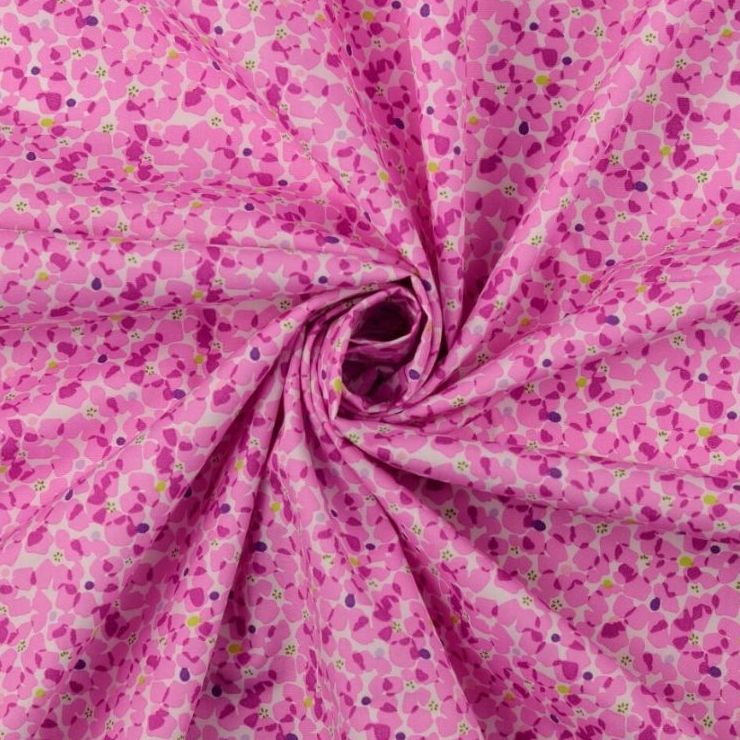 Cotton Fabric Pink In Blossom
