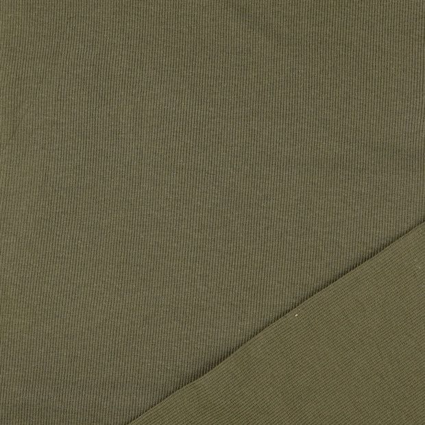 Tubular Ribbing Fabric Olive Green 0836