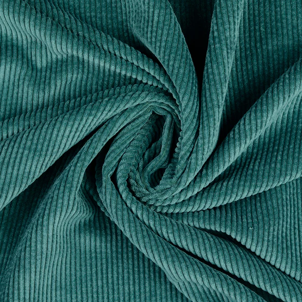Stretch Corduroy Fabric Emerald 5031