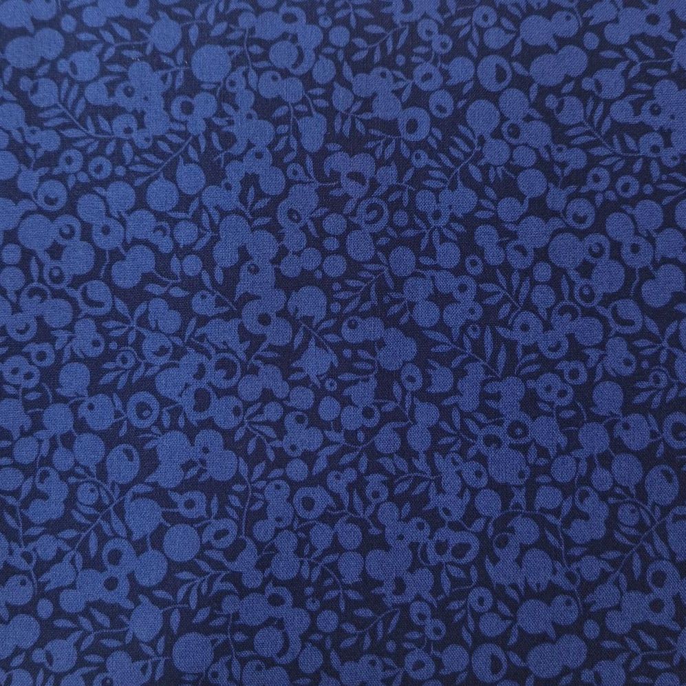 Liberty Fabric Wiltshire Shadow MIDNIGHT INK
