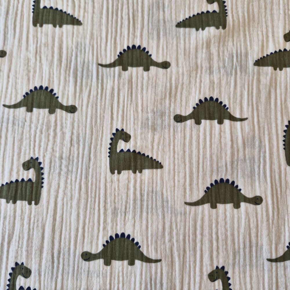 Double Gauze Cotton Dinosaurs