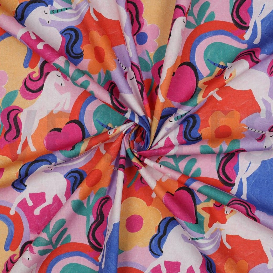 FINE COTTON POPLIN Unicorns