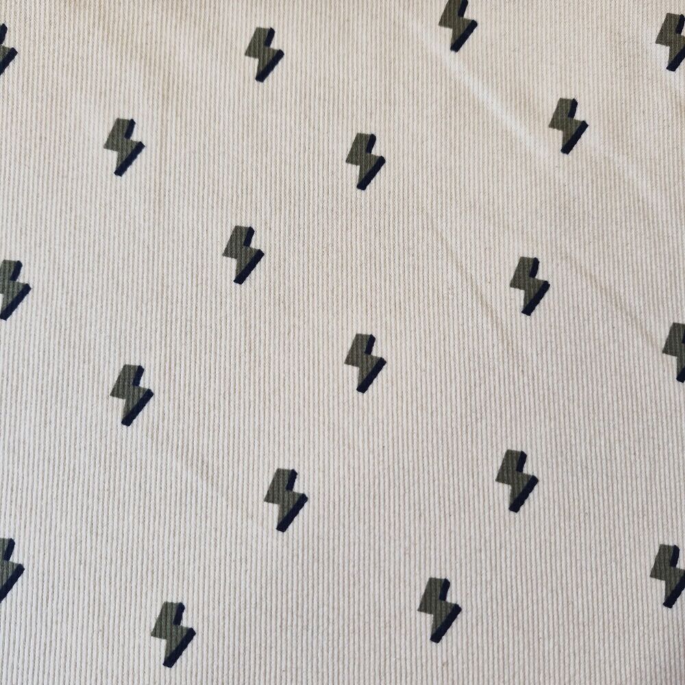 Ribbed GOTS Cotton Jersey Lightening