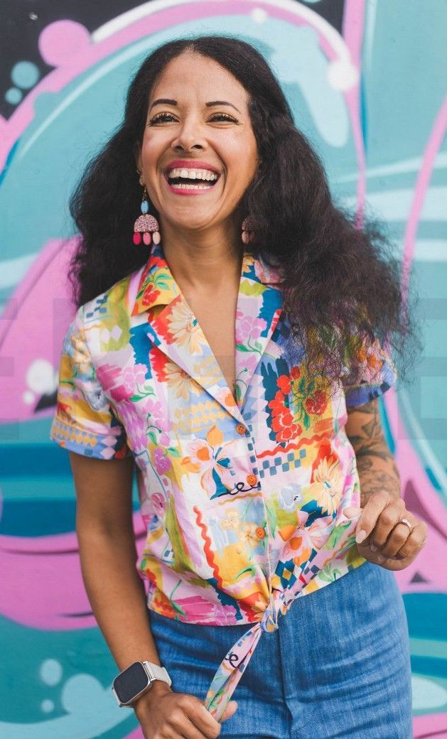 Cotton Satin Digital Patchwork Design