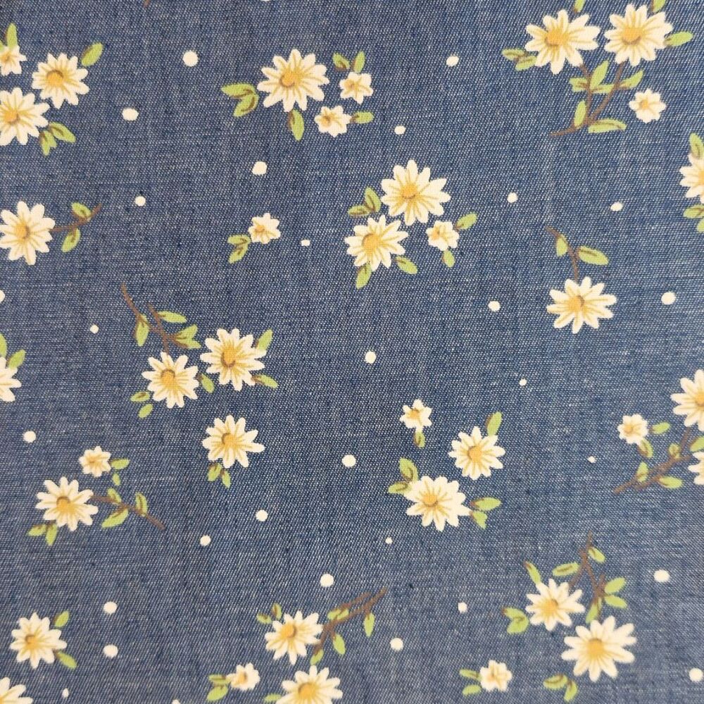 Lightweight Denim Fabric Daisy