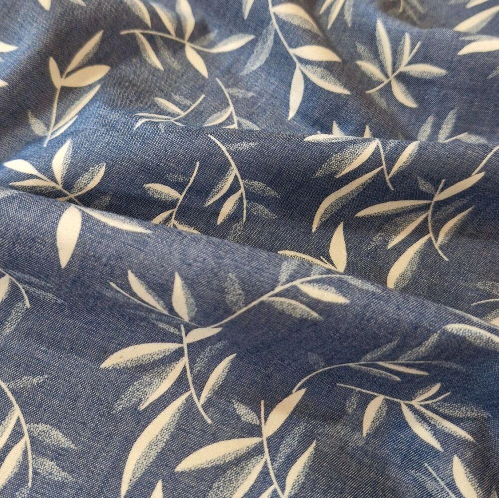 Lightweight Denim Fabric Leaves