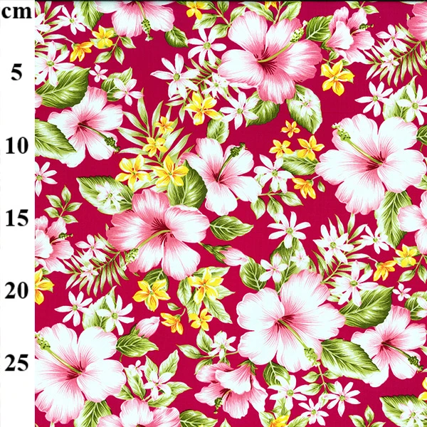Cotton Poplin Fabric Hawiian