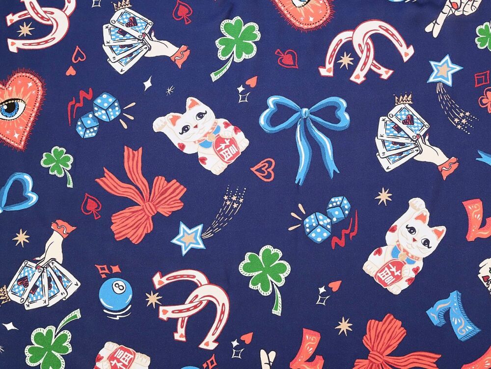 Fabric Godmother Lady Luck Viscose Lawn