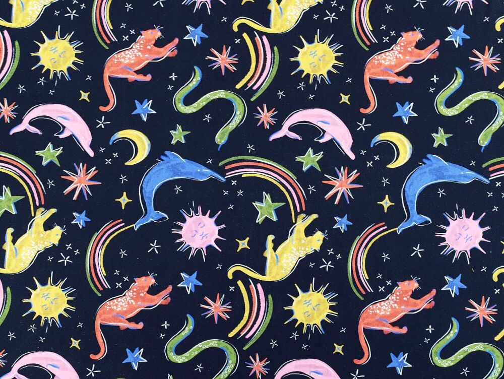 Fabric Godmother Luna Denim Black