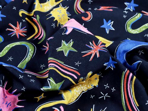 Fabric Godmother Luna Denim Black