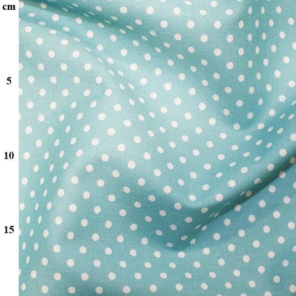 Rose and Hubble Cotton Poplin Pale Turquoise