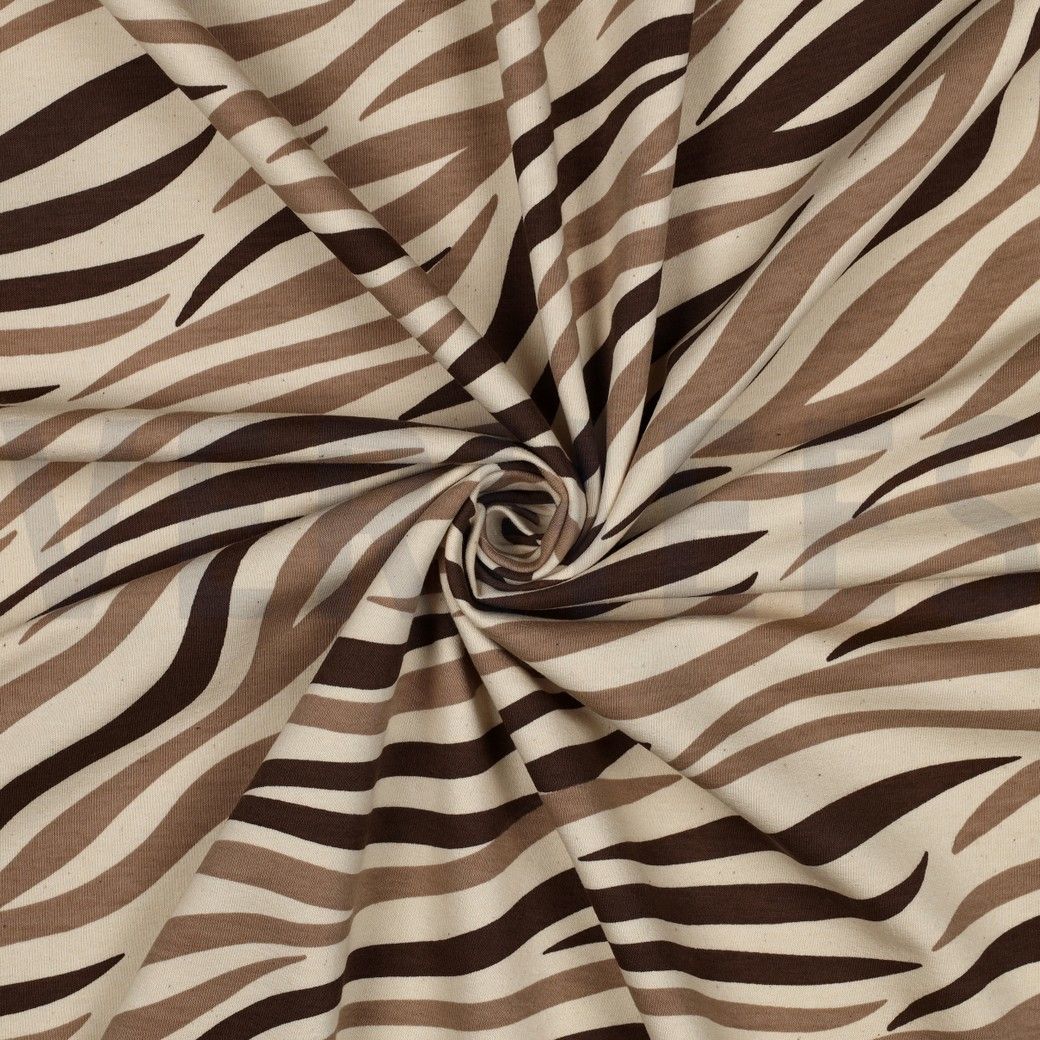 Sweatshirt Fabric Zebra Print