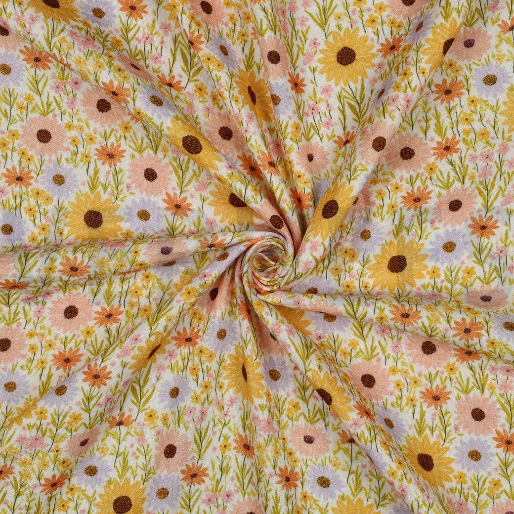 Double Gauze Spring Flowers