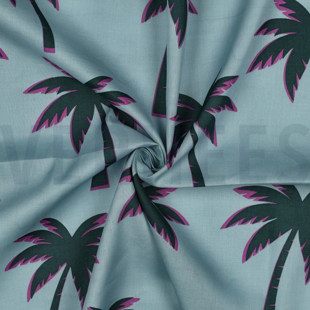 Cotton Voile Palmtrees