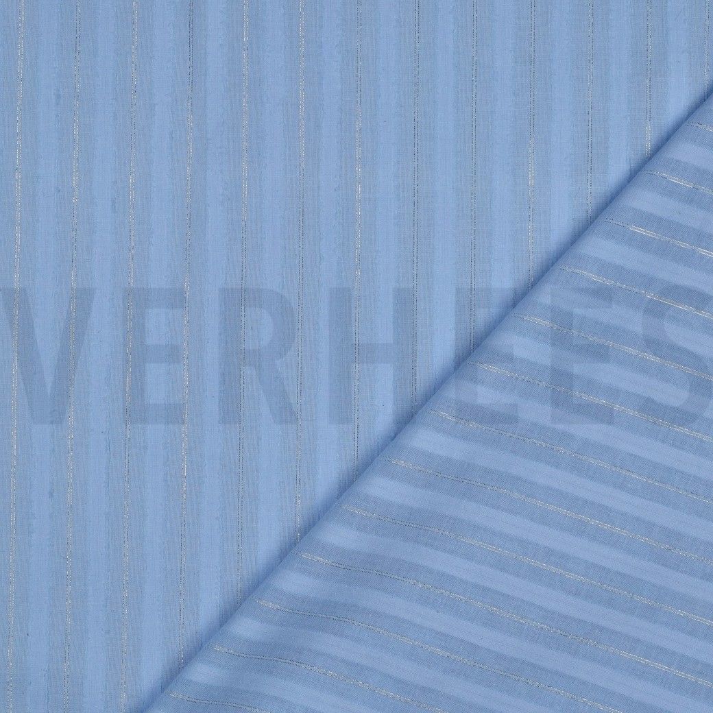 Cotton Voile Lurex Stripes