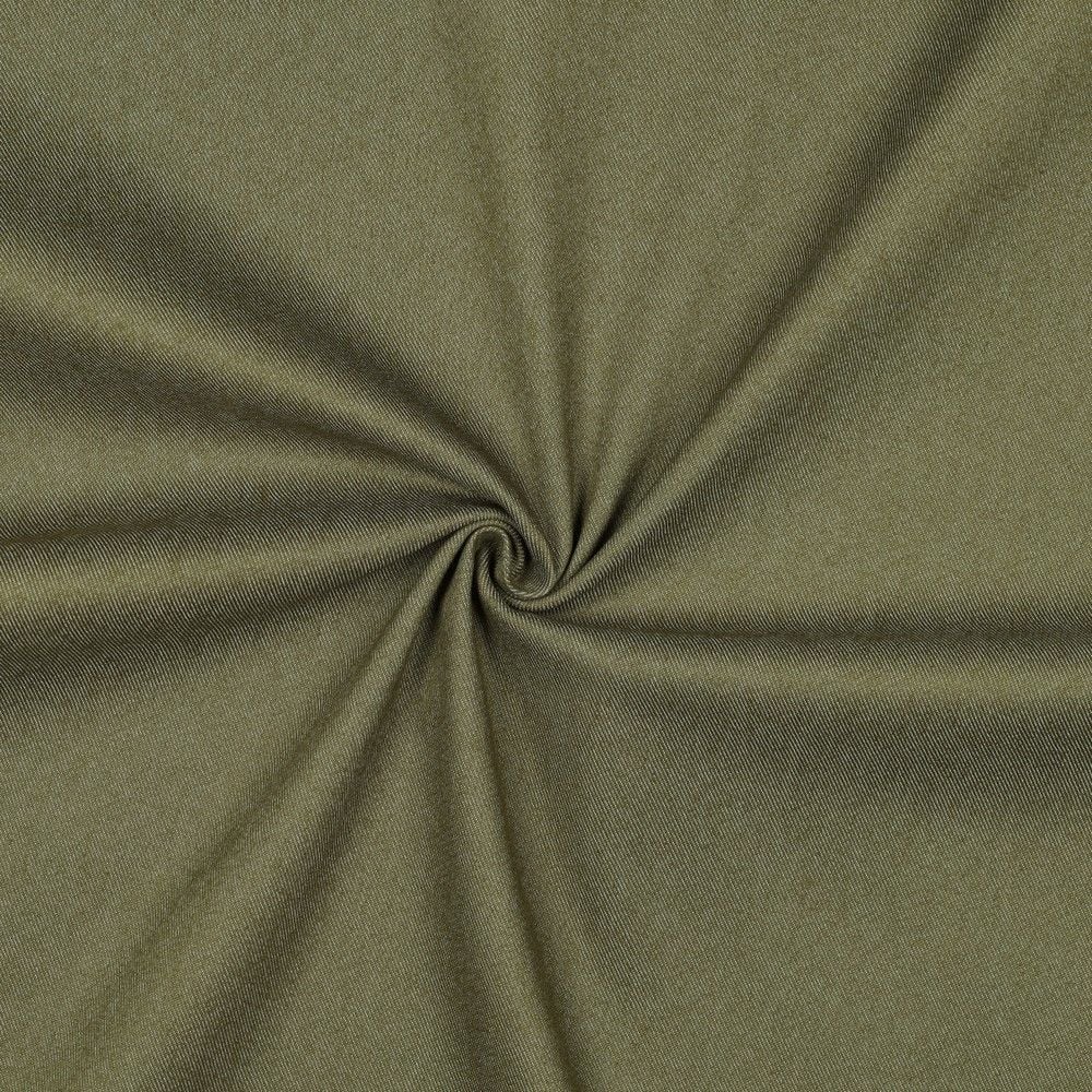 Stretch Denim Fabric Moss Green
