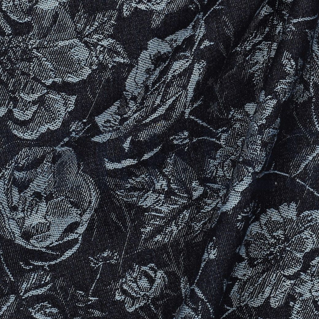 Jacquard Denim Fabric Florals