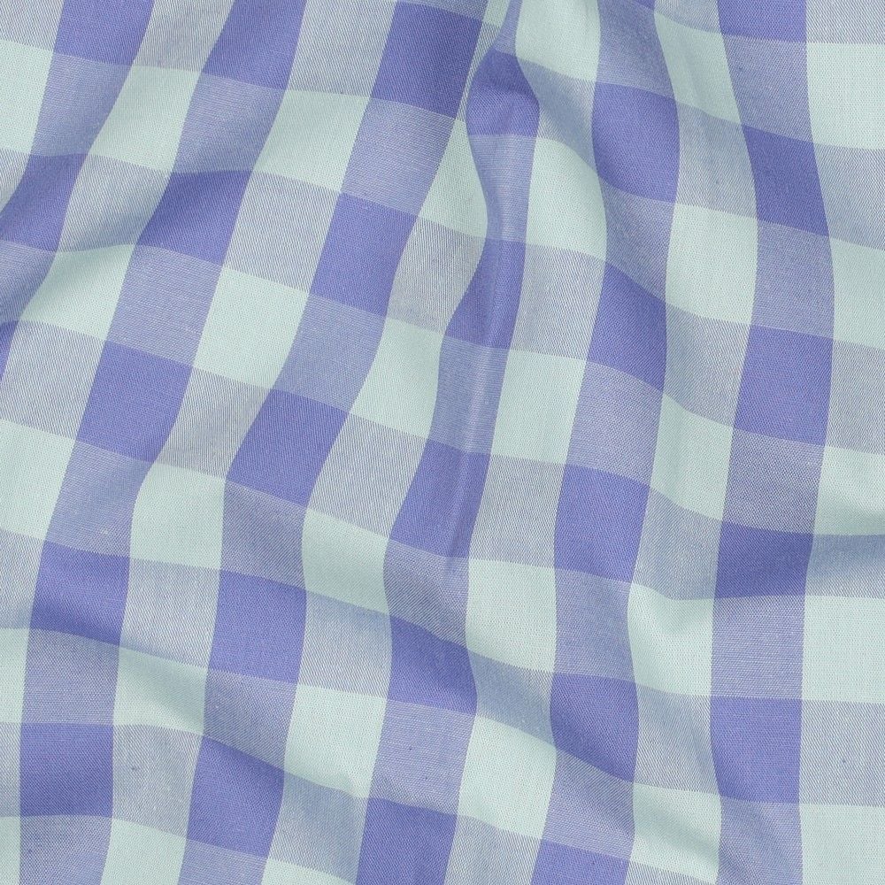 COTTON YARN DYED CHECKS - LAVENDER