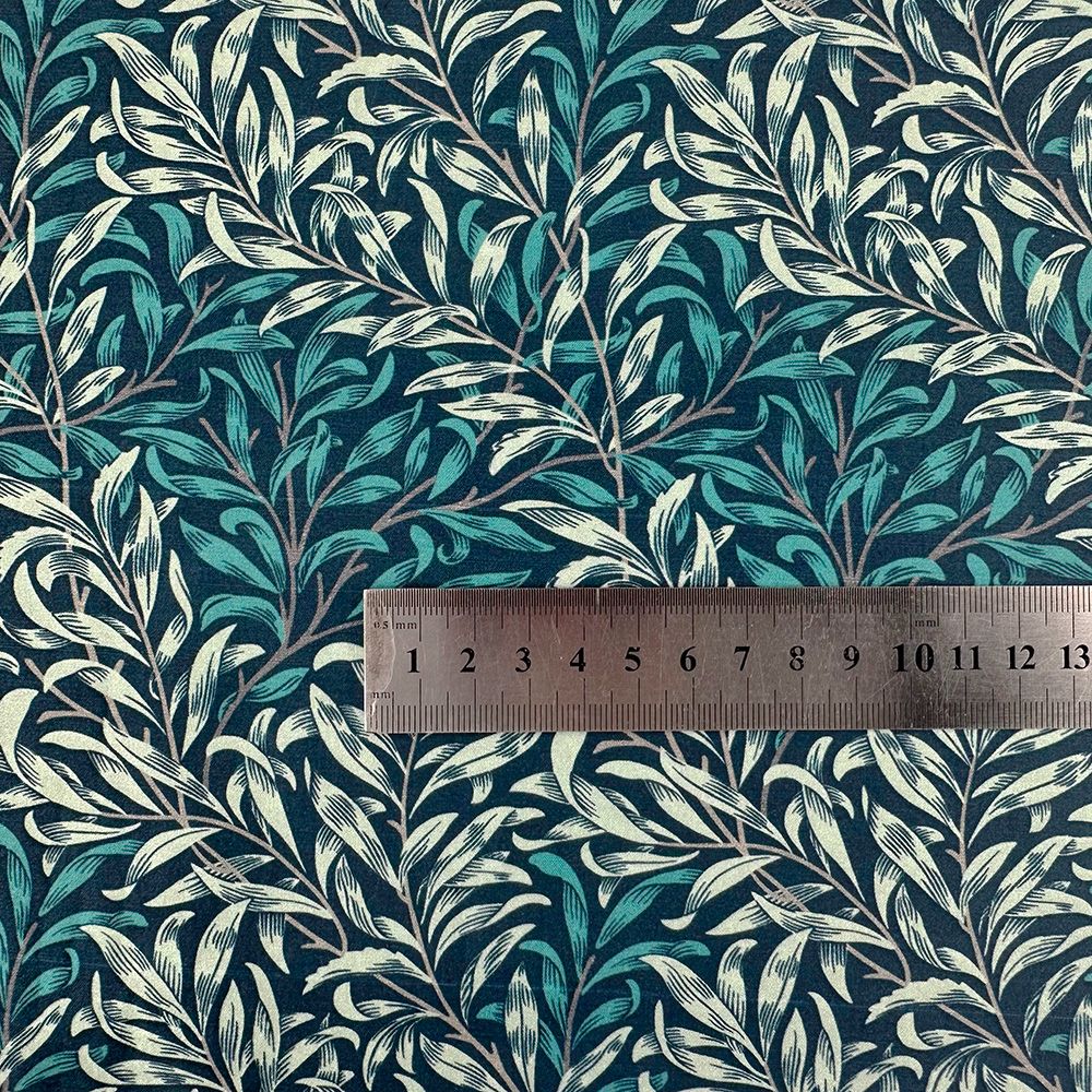William Morris Willow Bough Teal Digitally Printed Cotton