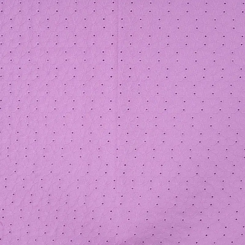 Broderie Anglaise Cotton Lilac