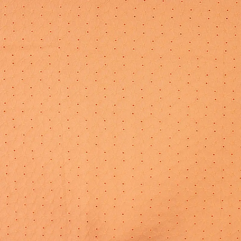 Broderie Anglaise Cotton Peach