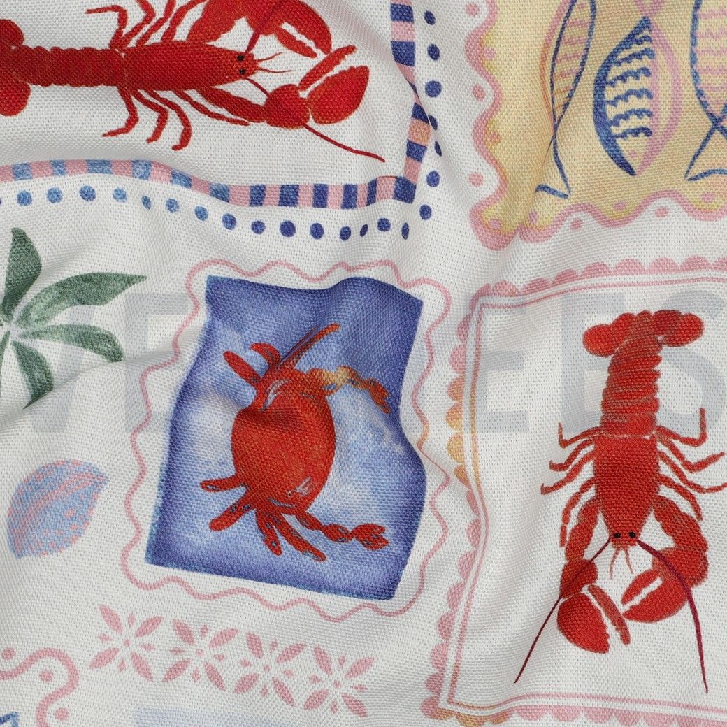Cotton Canvas Fabric SUMMER PATCHWORK