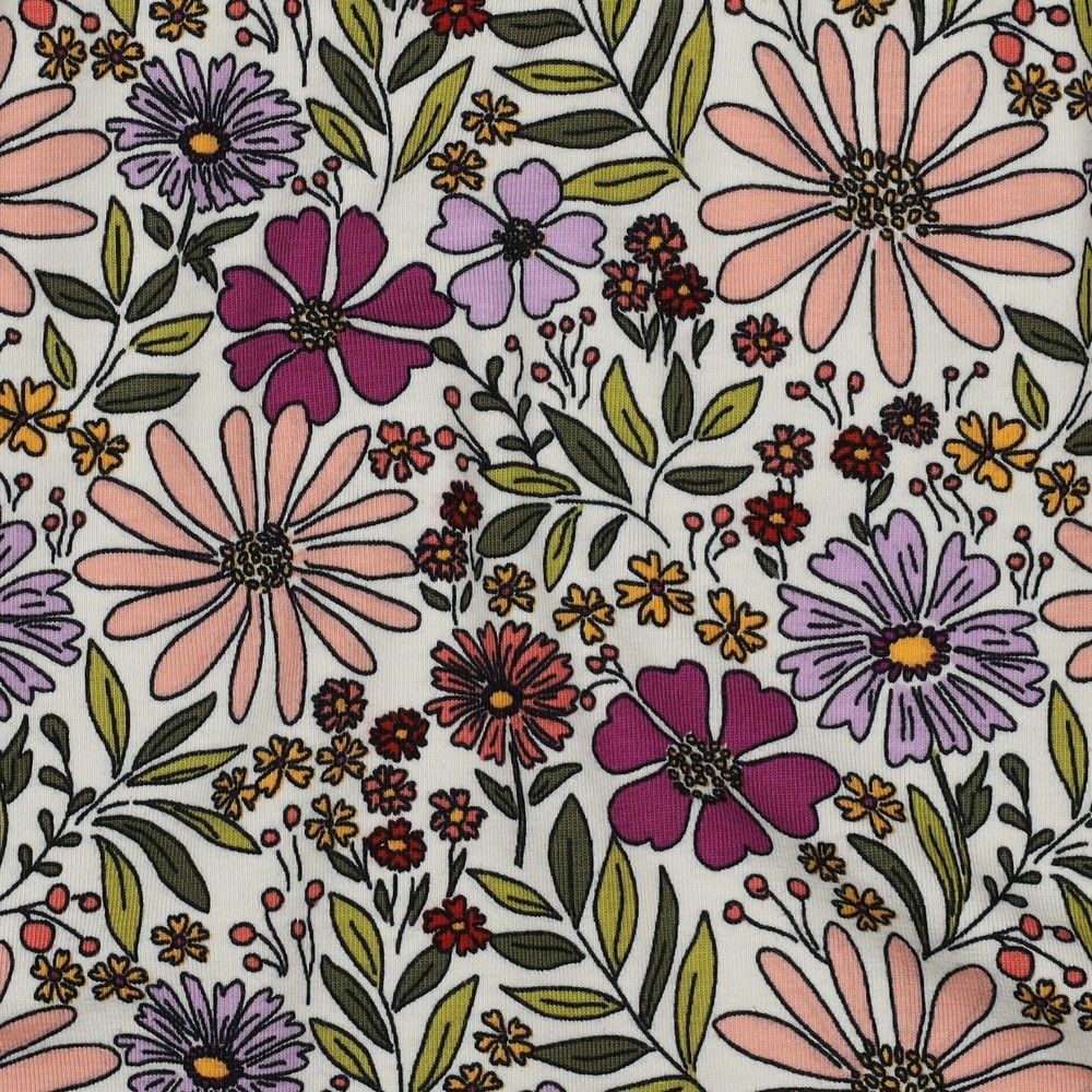 Cotton Jersey Flowers