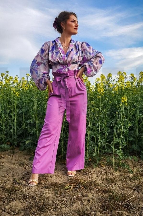 Cotton Satin Purple