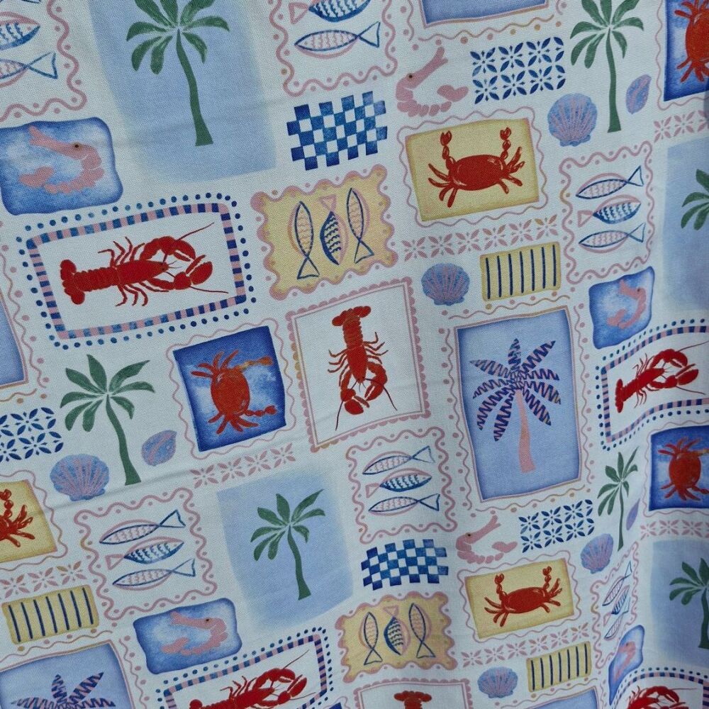 Cotton Canvas Fabric SUMMER PATCHWORK