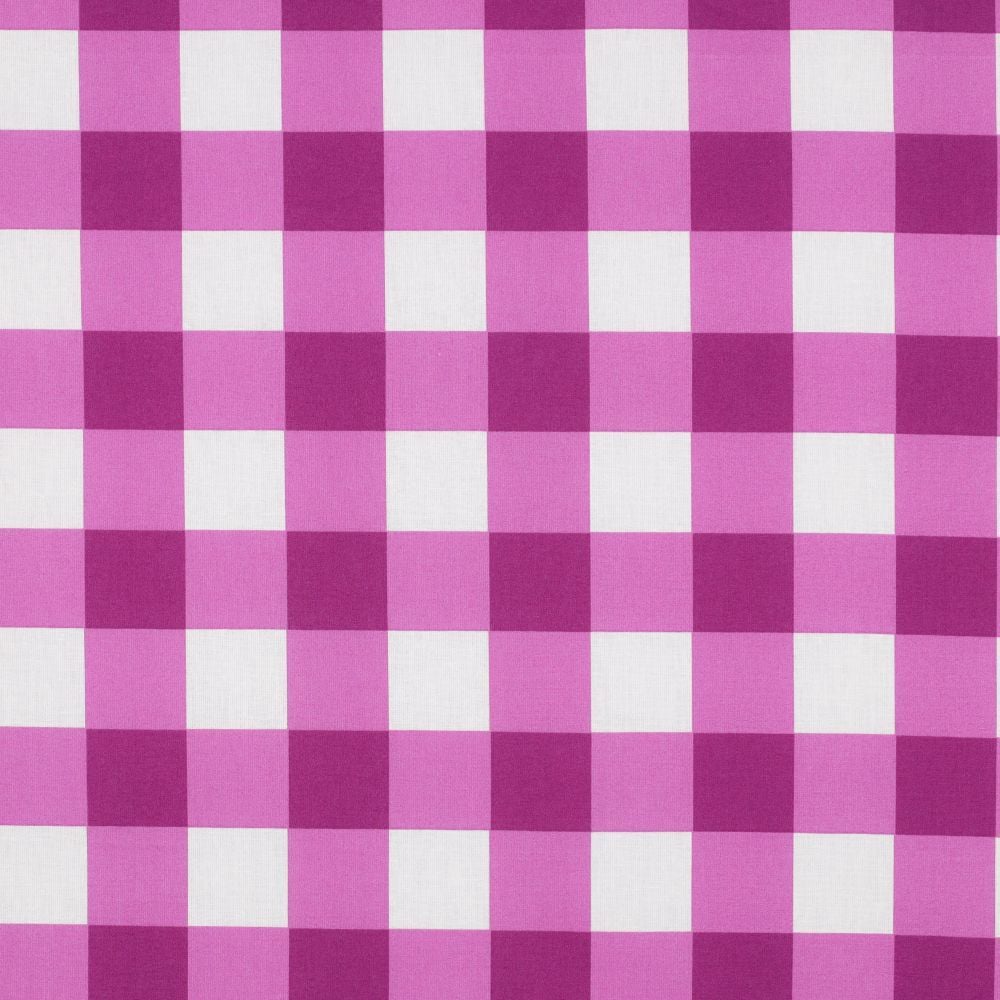 Coated Cotton Check Purple