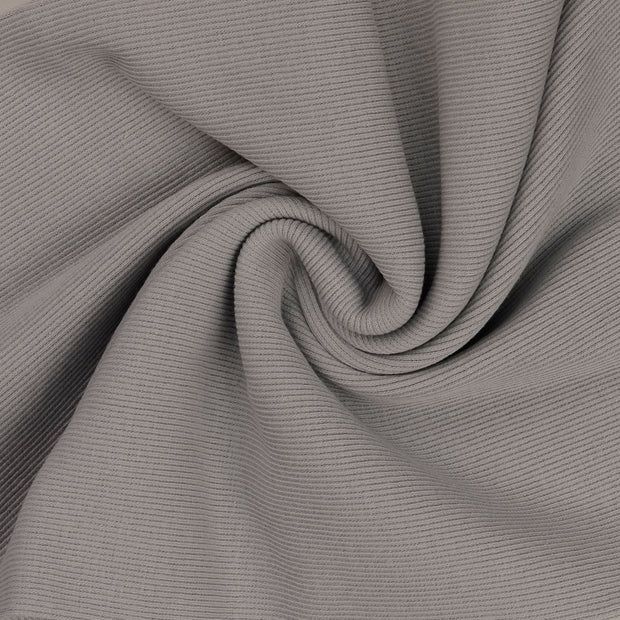 Tubular Ribbing Fabric Mid Grey 0837