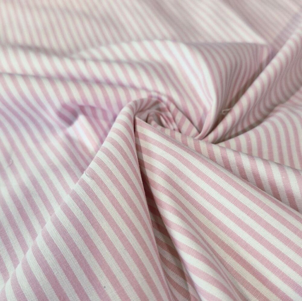 Yarn Dyed Cotton Stripes Pink