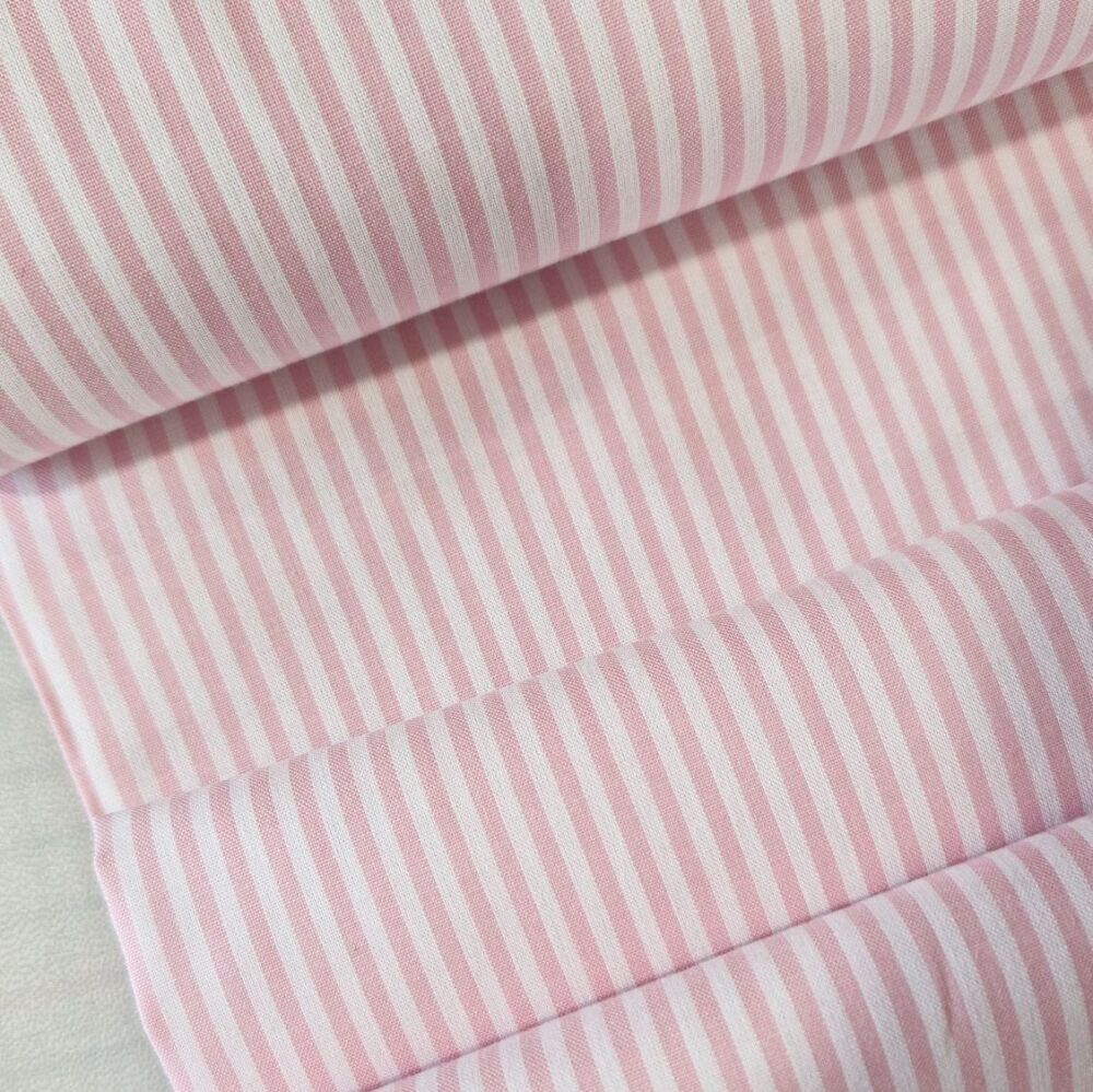 Yarn Dyed Cotton Stripes Pink