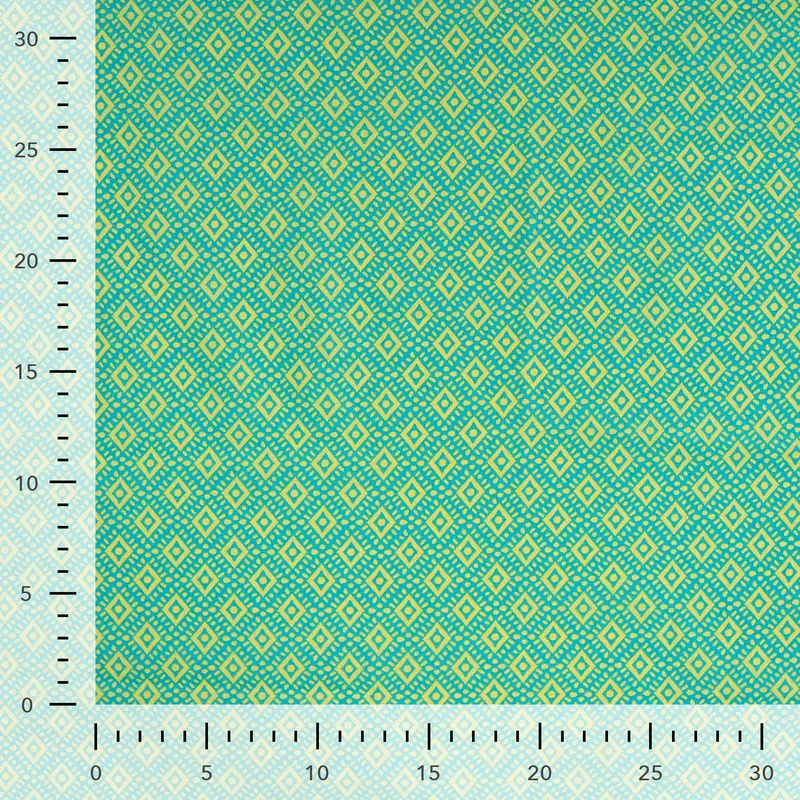 Cotton Voile Abstract Blue