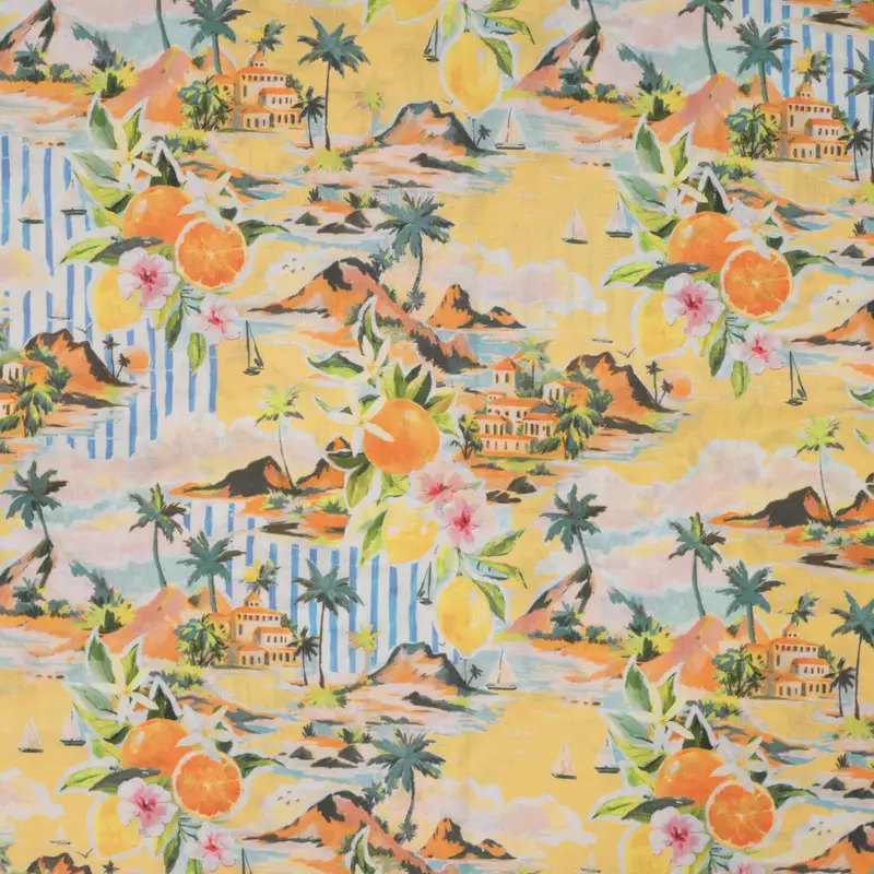 Cotton Voile Digital Greek